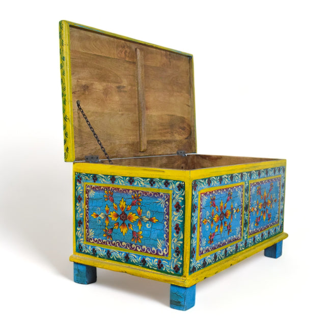 MILL-1449/13 Hand Painted Wooden Chest C30
