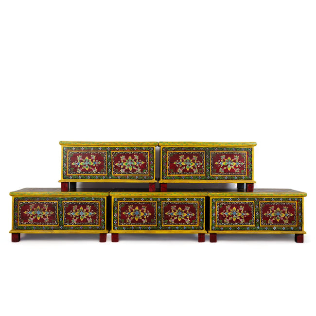 MILL-1449/15 Hand Painted Wooden Chest C29