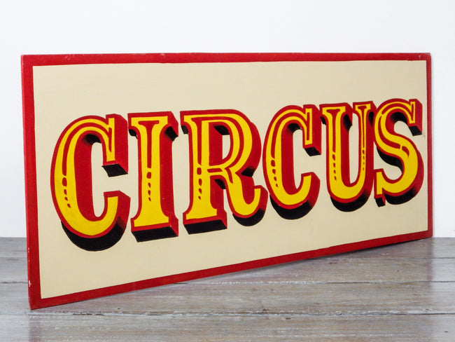 MILL-910/2 Hand Painted Sign 'CIRCUS'