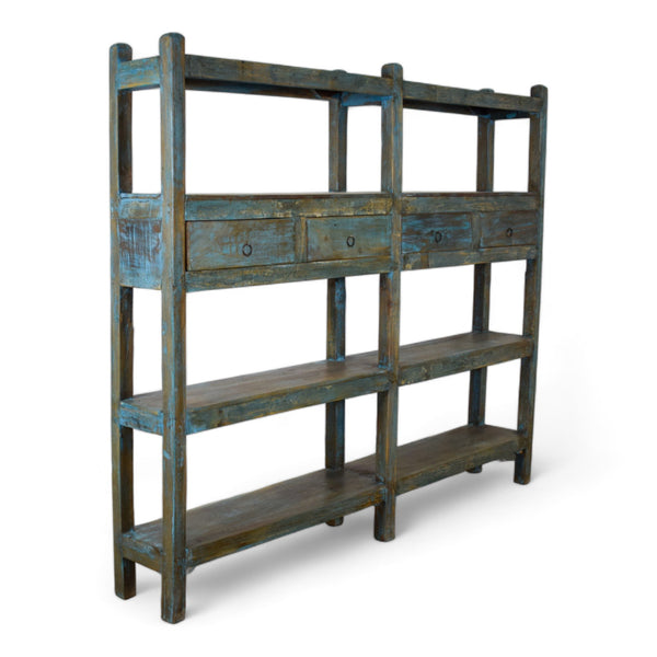 MILL-2851 Large Wooden Shelves With Drawer C39