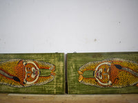 MILL-2837/1 Pair of Hand Painted Panel C39