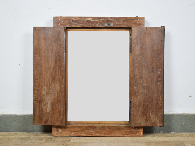 MILL-1605/14 Wooden Window With Mirror C33