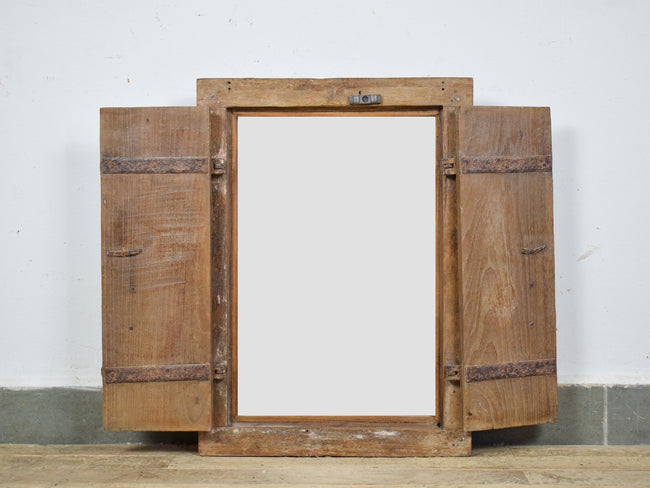 MILL-1605/16 Wooden Window With Mirror C33