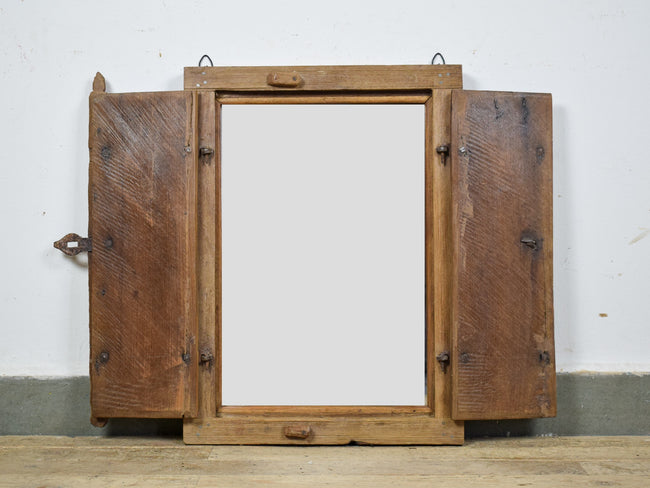 MILL-1605/17 Wooden Window With Mirror C33