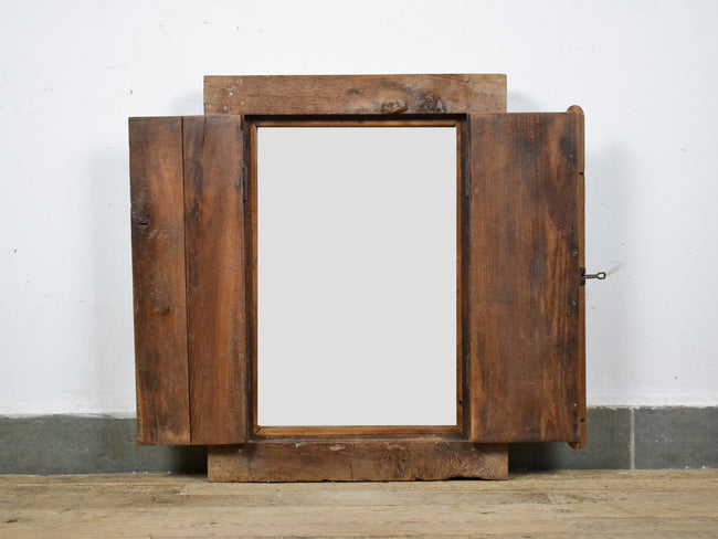 MILL-1605/19 Wooden Window With Mirror C33