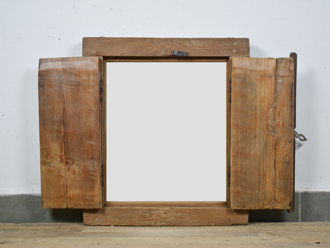 MILL-1605/21 Wooden Window With Mirror C33