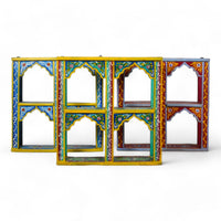 MILL-2841 Hand Painted Four Arch Shelves C39