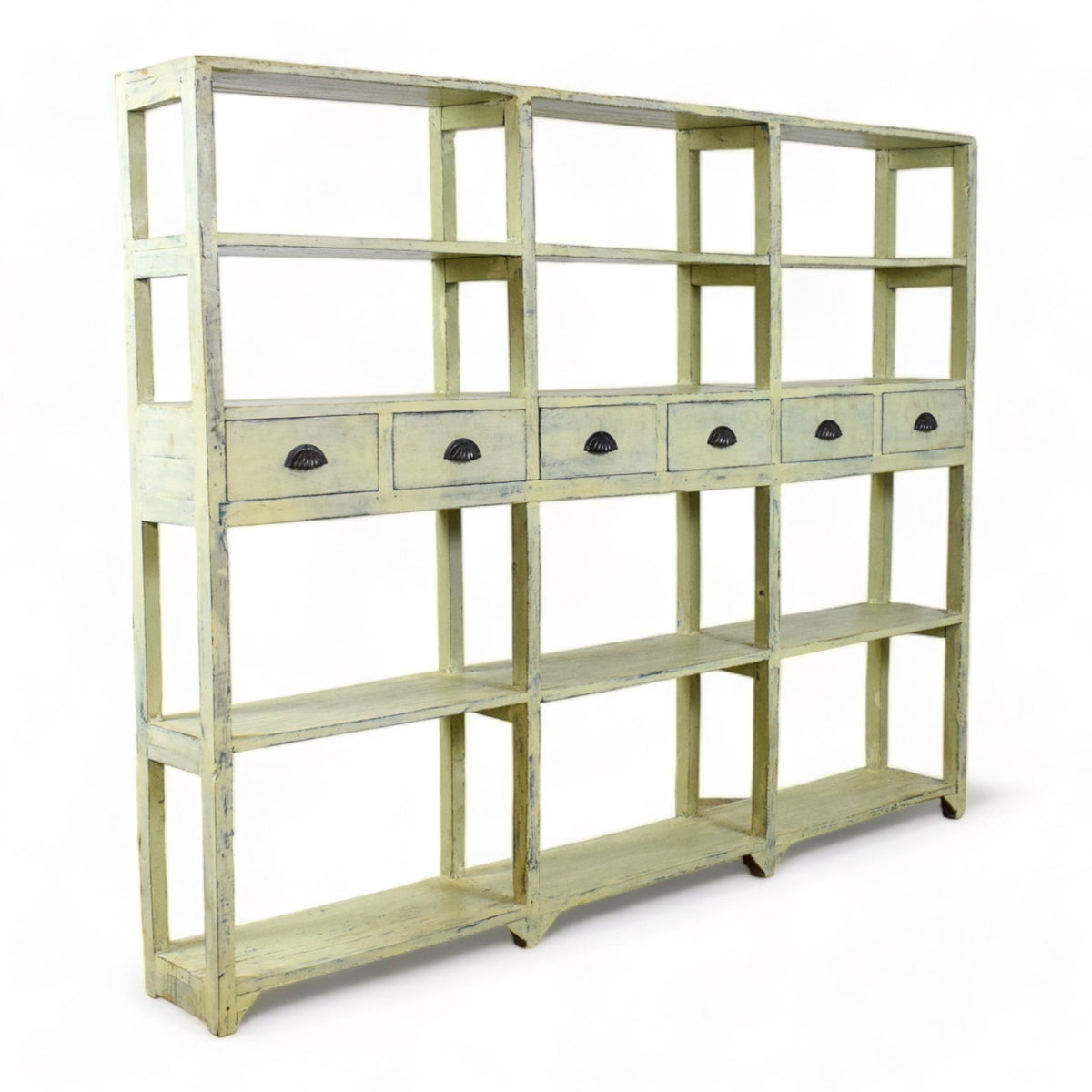 MILL-2354 Large Shelving Rack With Drawers C39