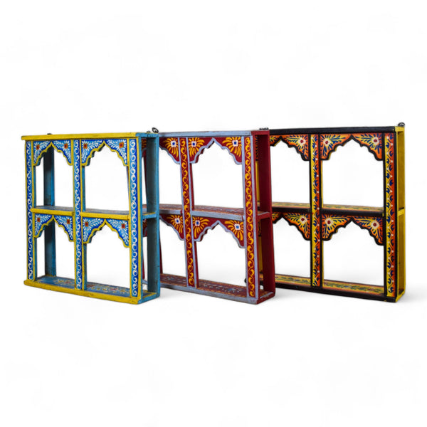 MILL-2841 Hand Painted Four Arch Shelves C39