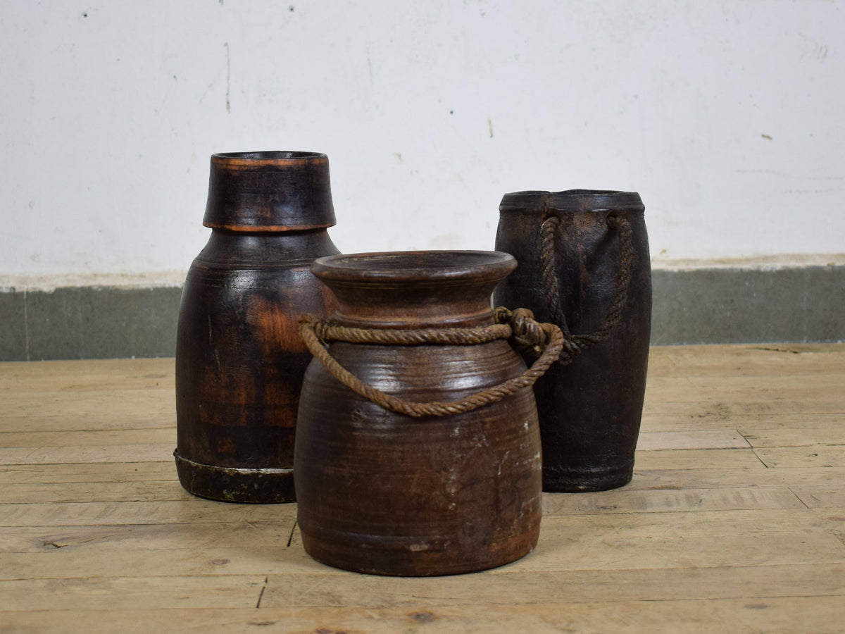 MILL-2817 Wooden Pot C39