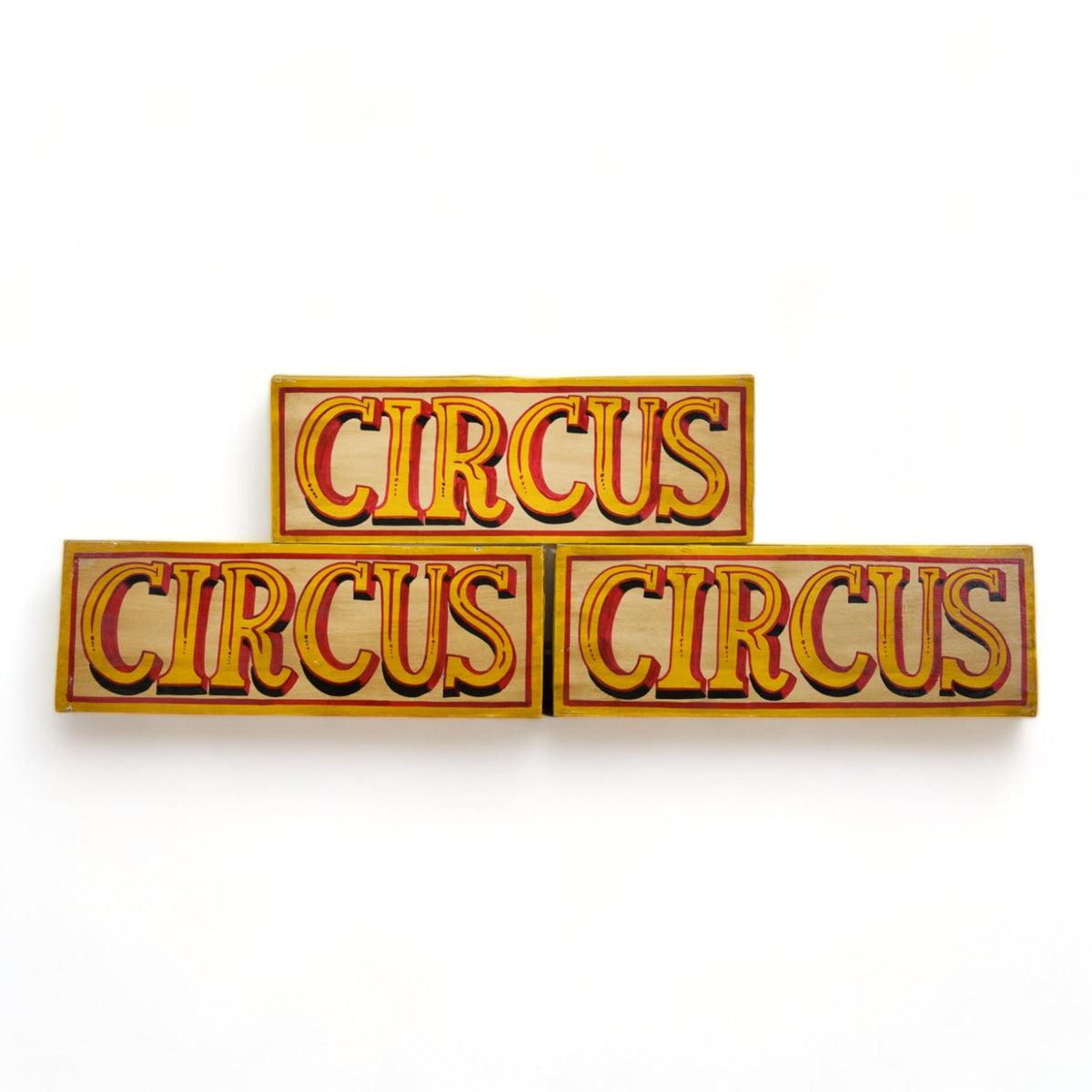 MILL-910/2 Metal Hand Painted Sign 'CIRCUS' C36