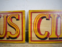 MILL-910/2 Metal Hand Painted Sign 'CIRCUS' C36