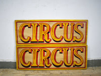 MILL-910/2 Metal Hand Painted Sign 'CIRCUS' C36