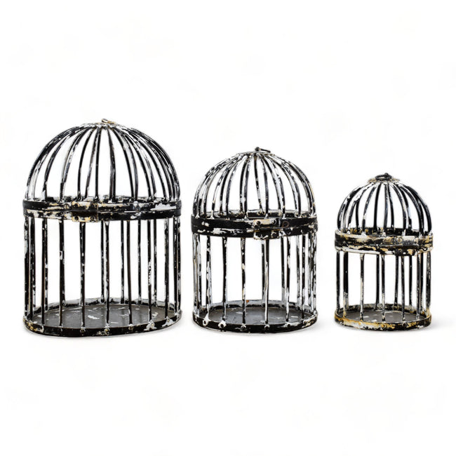 MIIL-2548/1 Set of 3 Iron Bird Cages C31