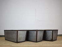 MILL-1588 Large Riveted Galvanized Trough Planter 103 cm C39