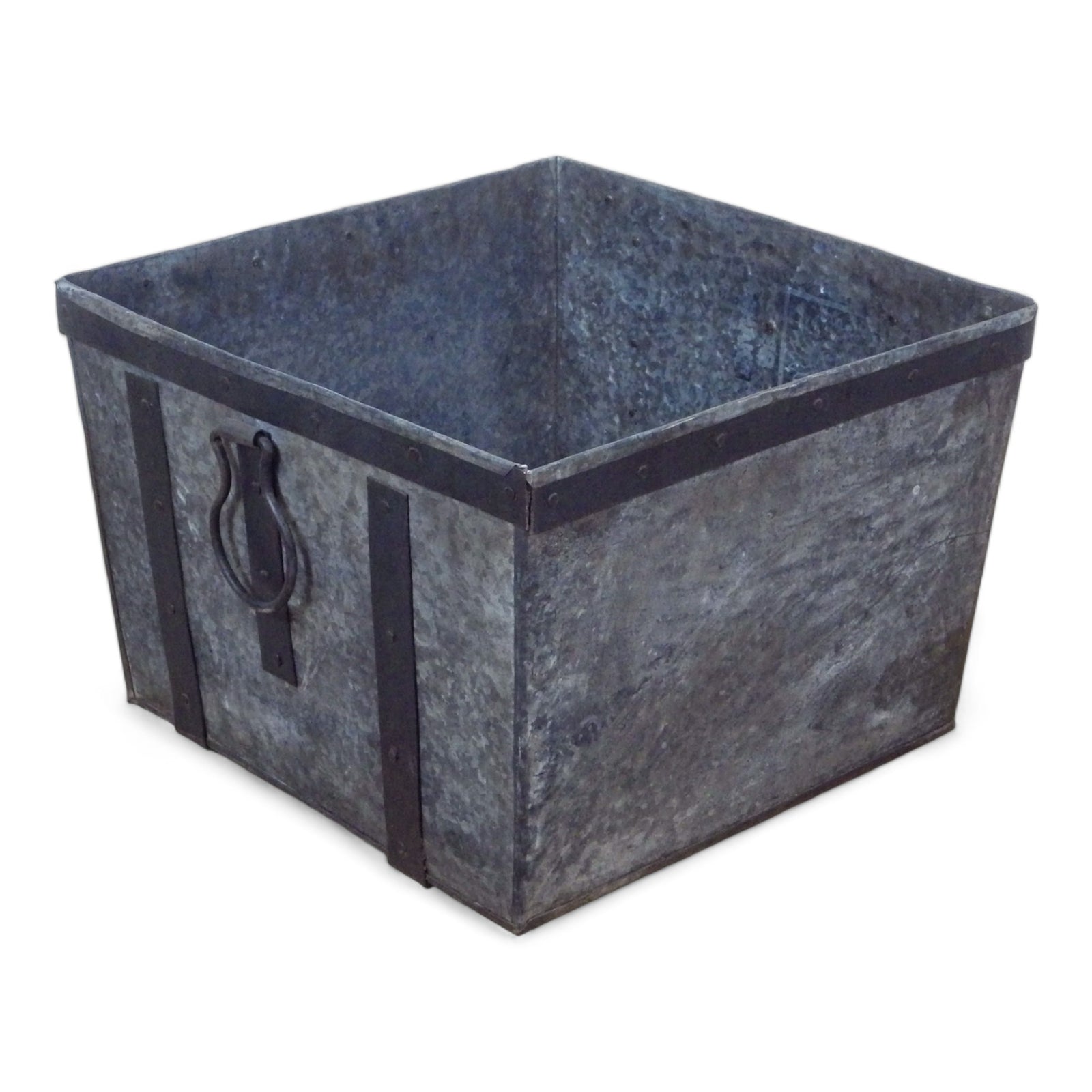MILL-436 Large Metal Log Basket / Planter