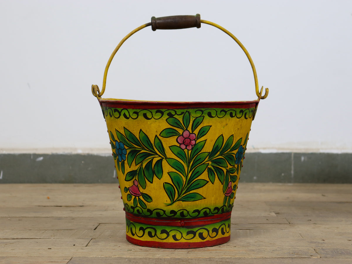 MILL-2018 Metal Hand Painted Bucket C39