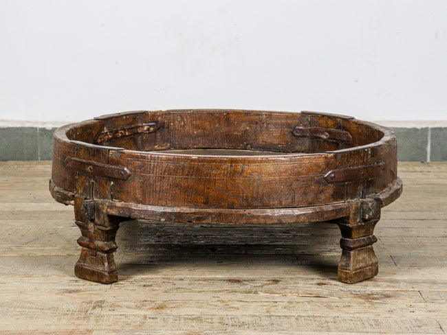 MILL-1555/10 Wooden Chakki Table C25