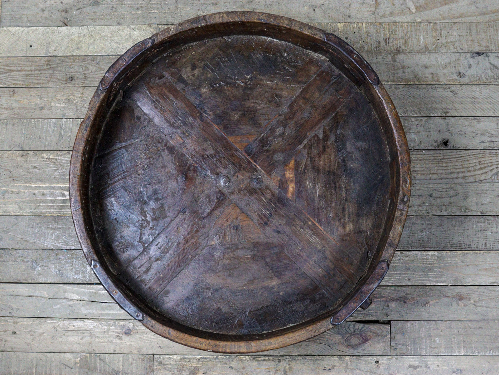 MILL-1555/10 Wooden Chakki Table C25