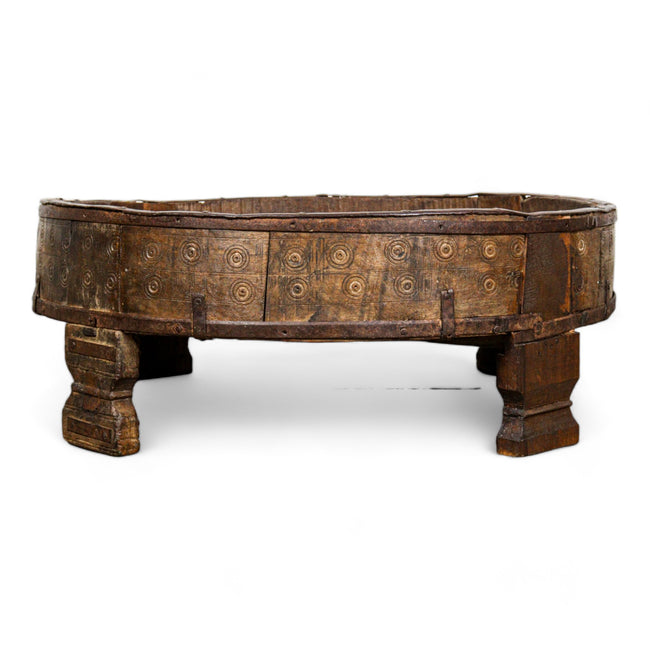 MILL-1555/17 Wooden Chakki Table C25