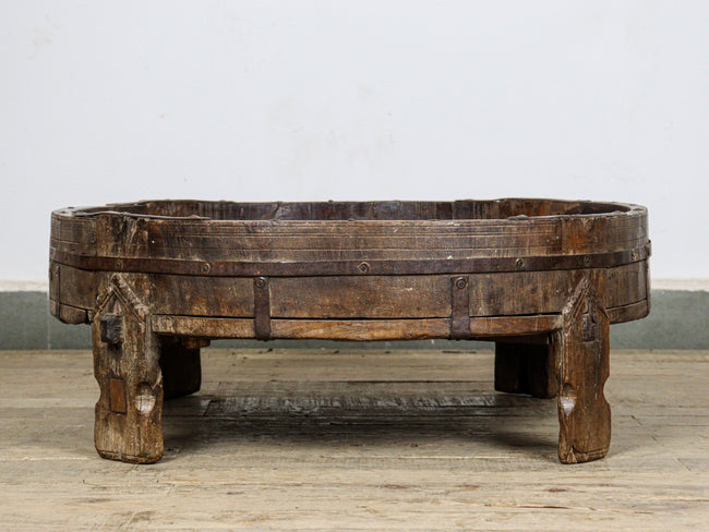 MILL-1555/29 Wooden Chakki Table C27