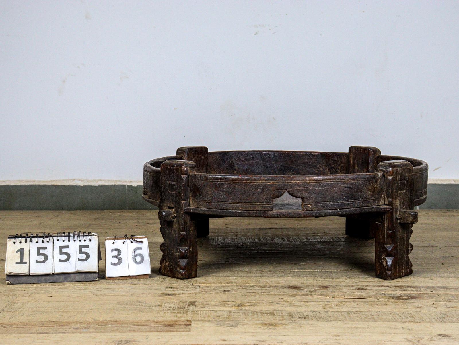 MILL-1555/36 Wooden Chakki Table C27