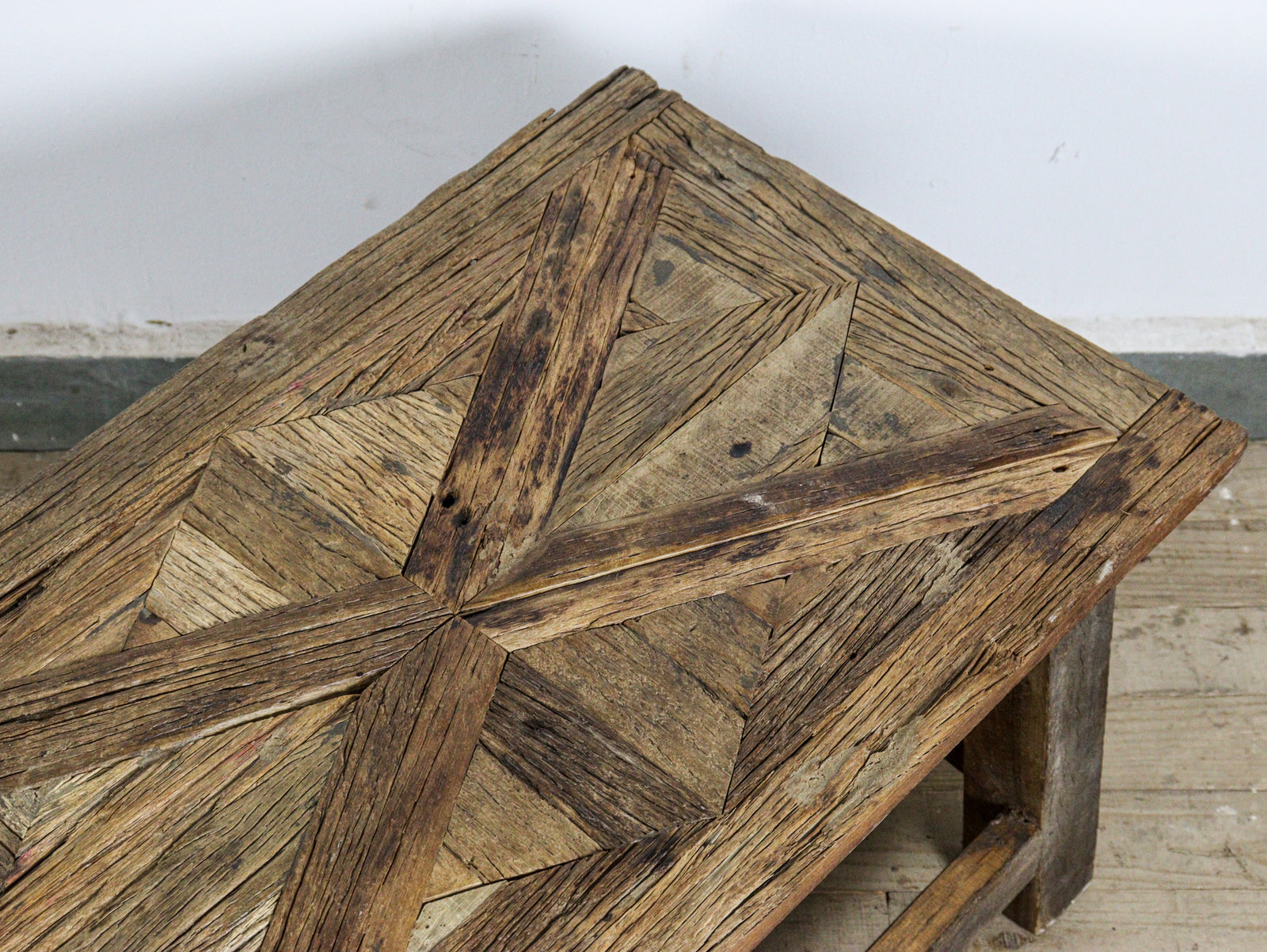 MILL-2029 Rustic Wooden Coffee Table 150 cm C25