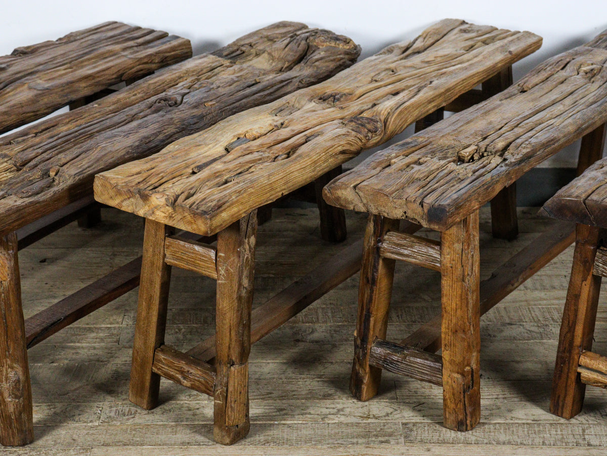 MILL-2030 Rustic Wooden Bench C25