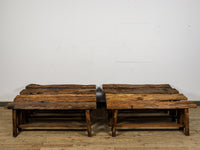 MILL-2030 Rustic Wooden Bench C25