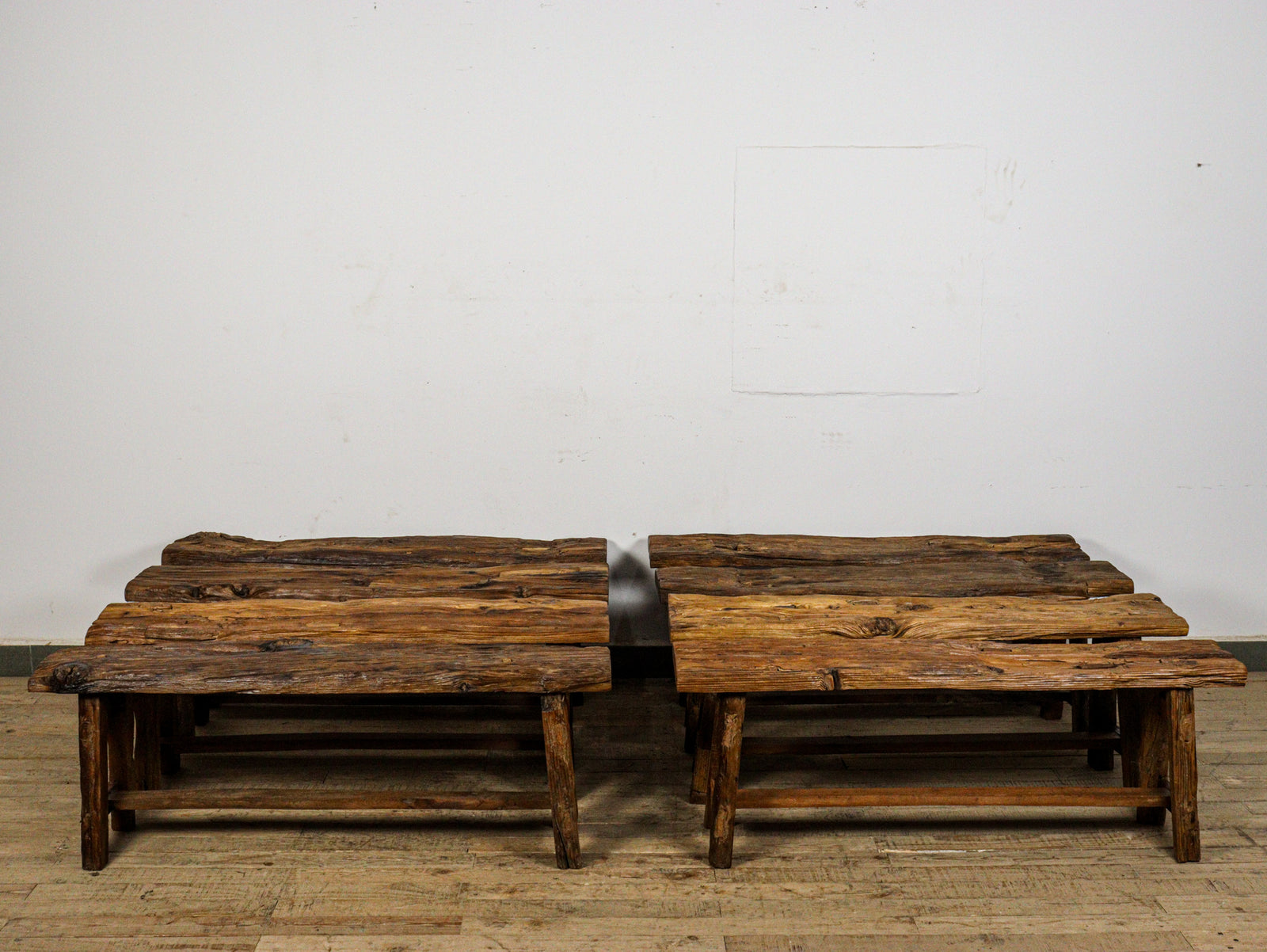 MILL-2030 Rustic Wooden Bench C25