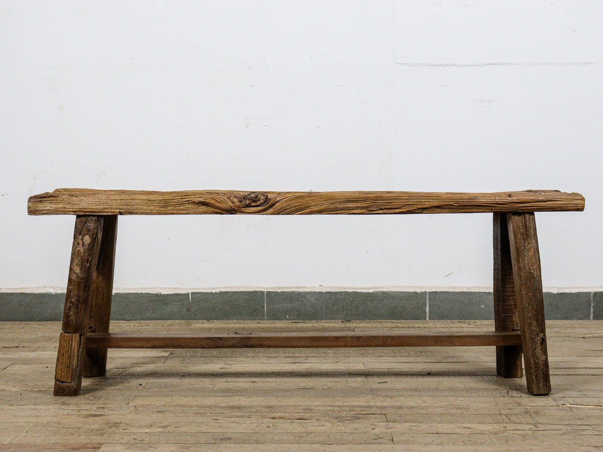 MILL-2030 Rustic Wooden Bench C25