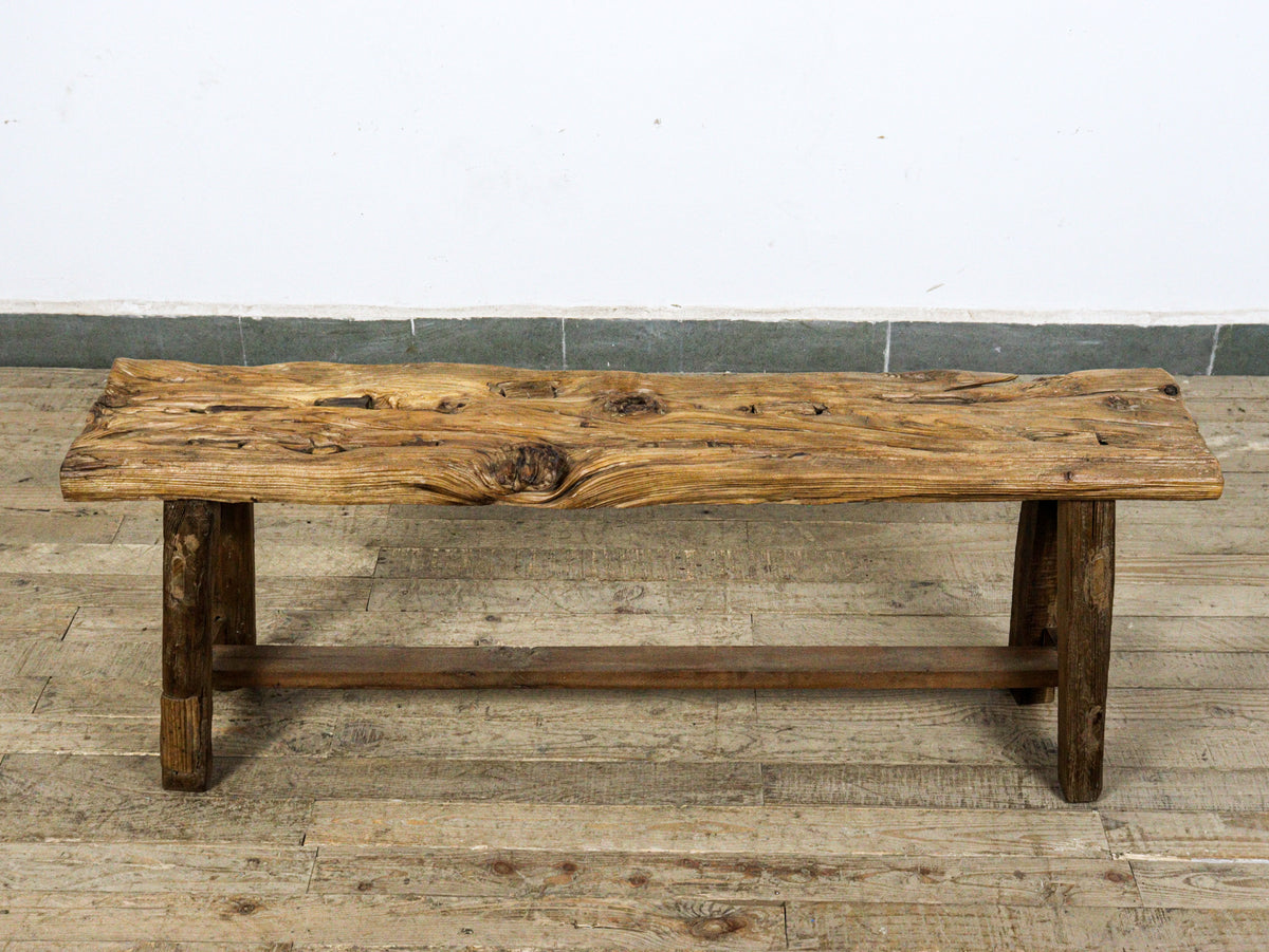 MILL-2030 Rustic Wooden Bench C25