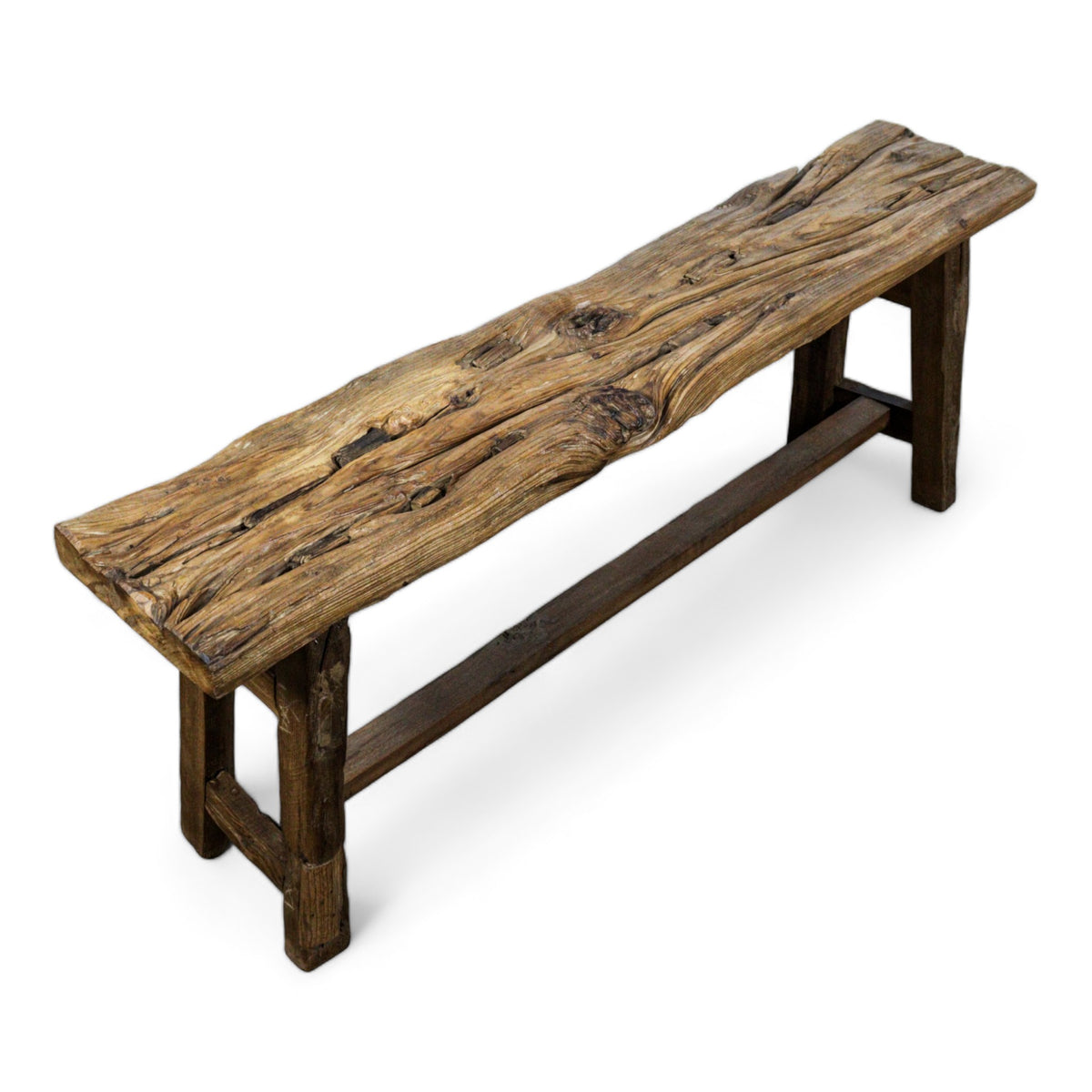 MILL-2030 Rustic Wooden Bench C25