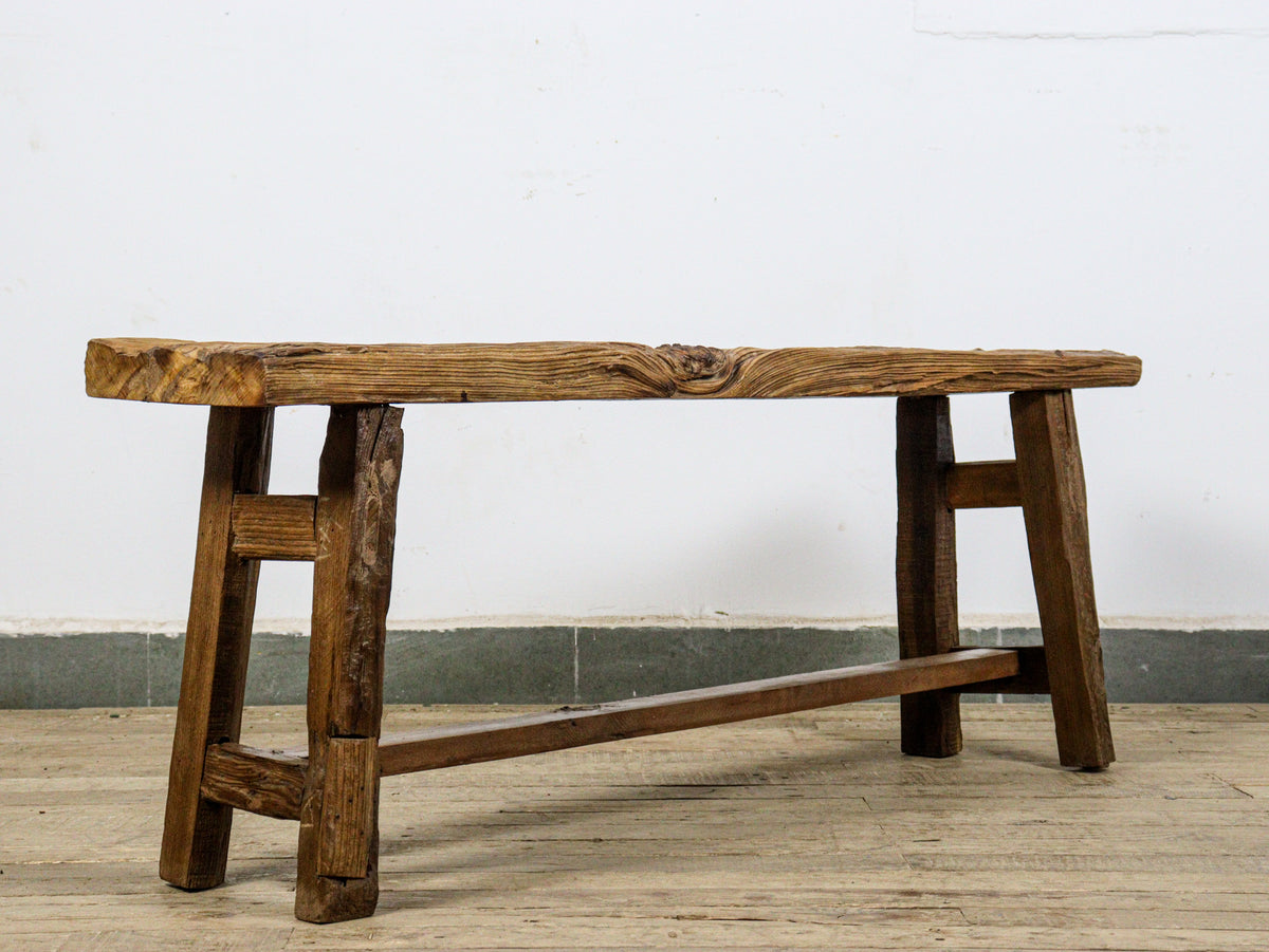 MILL-2030 Rustic Wooden Bench C25