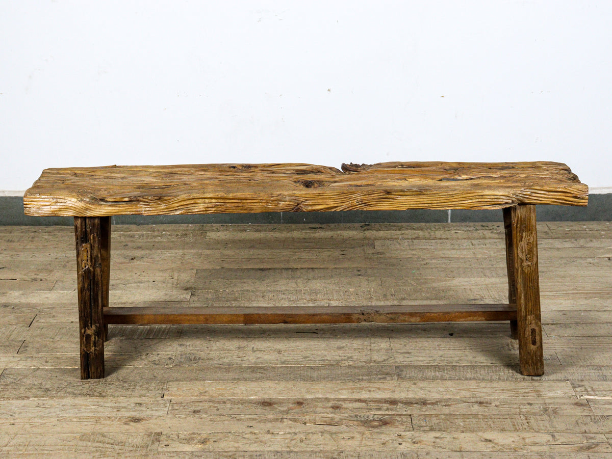 MILL-2030 Rustic Wooden Bench C25