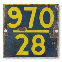 MILL-1775/31 Enamel Railway Sign