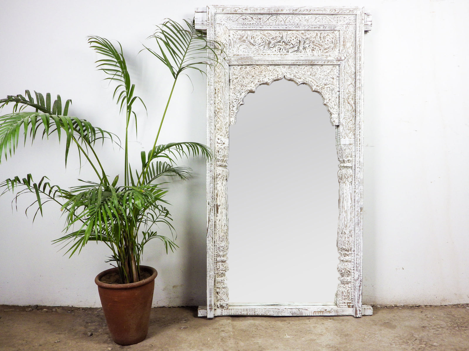 MILL-871/3 Wooden Arch Mirror 5ft
