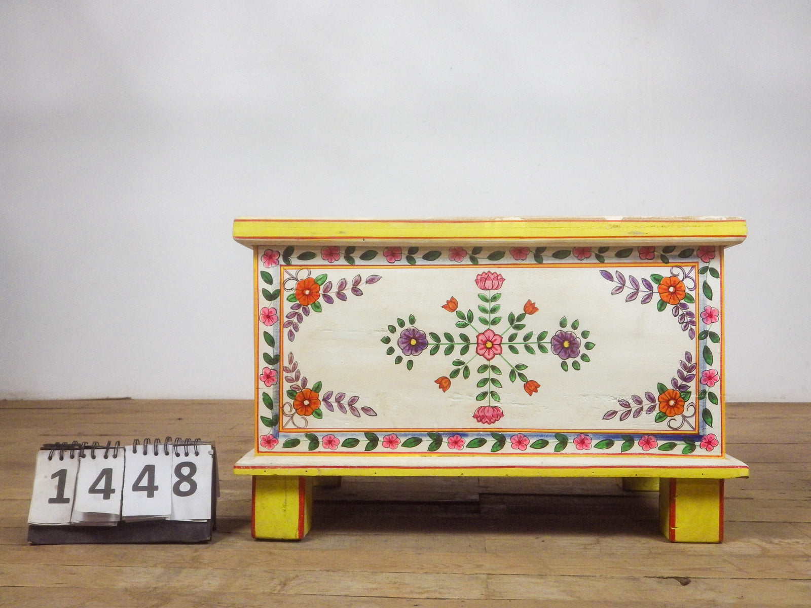 MILL-1448/1 Wooden Hand Painted Chest C20