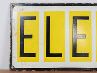 MILL-1775/1 Enamel 'Elecon' Sign C21